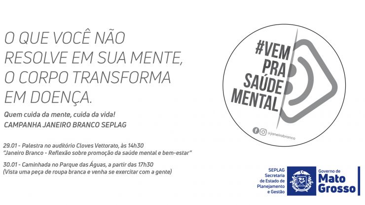 Seplag abre inscrições para palestra sobre saúde mental